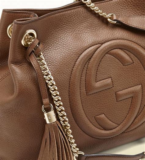 sac cabas gucci soho|gucci shoulder bag brown.